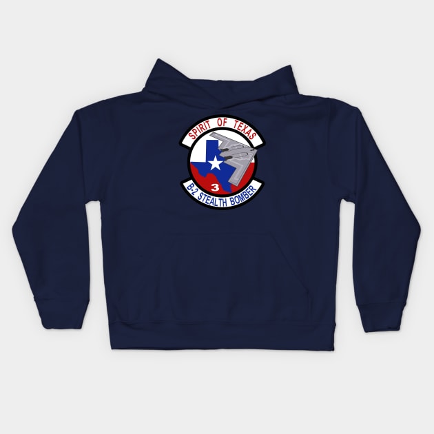 B-2 Stealth Bomber - Texas Kids Hoodie by MBK